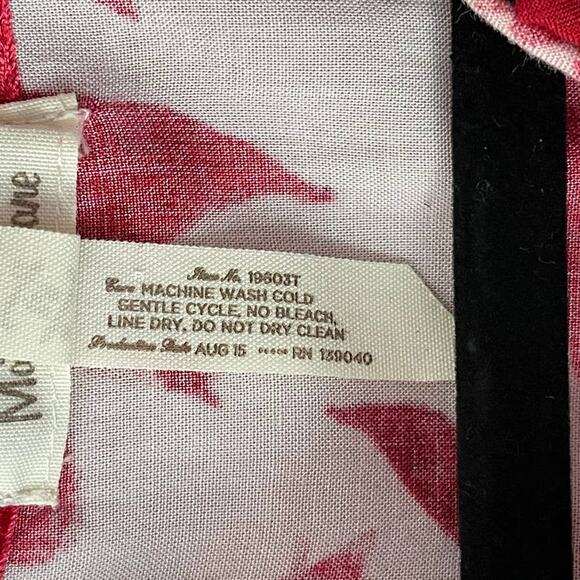 Matilda Jane Miri Floral Jeweled Tunic Mandarin Collar Ruffle Blouse Medium - Picture 9 of 11